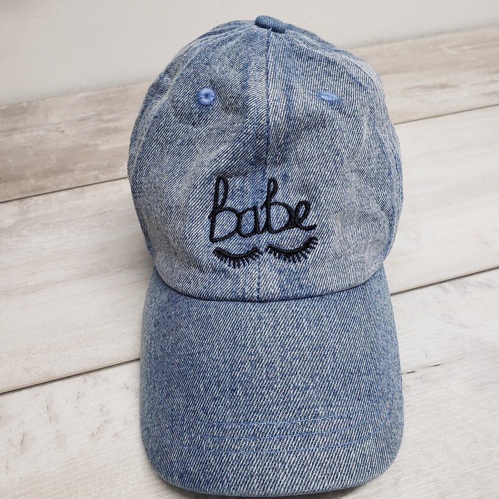 Torrid Denim Baseball Cap Hat The Style Club Babe Hook & Loop Closure